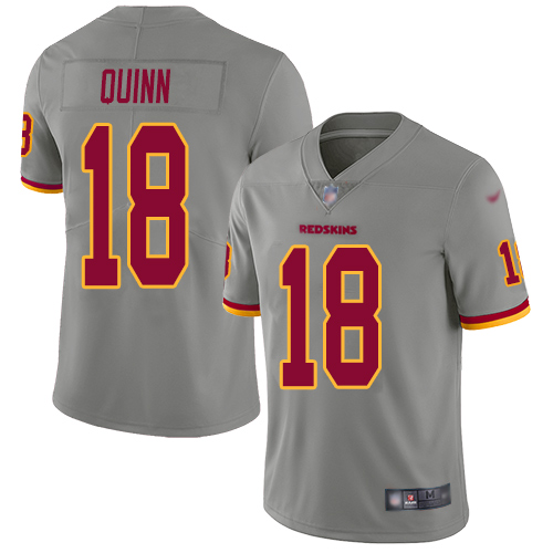 Washington Redskins Limited Gray Men Trey Quinn Jersey NFL Football #18 Inverted Legend->women nfl jersey->Women Jersey